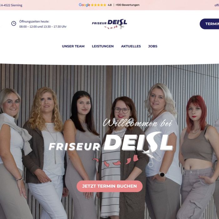Neue Website für Friseur Deisl
