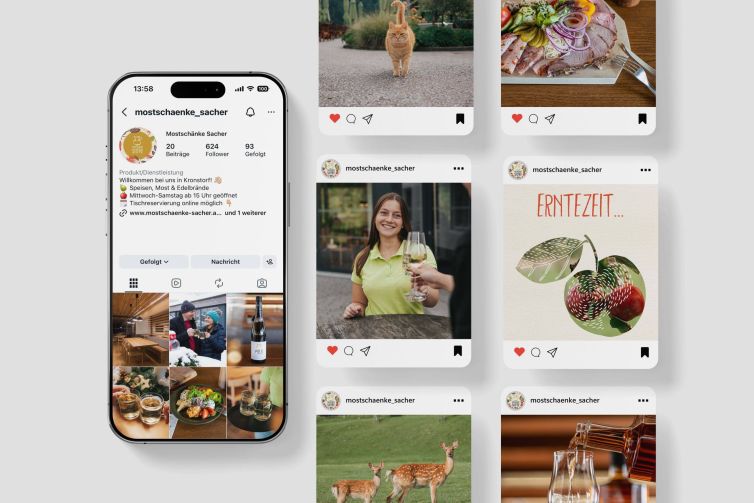 Mostschänke Sacher Social Media