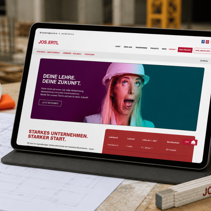 Neue Landingpage für Josertl